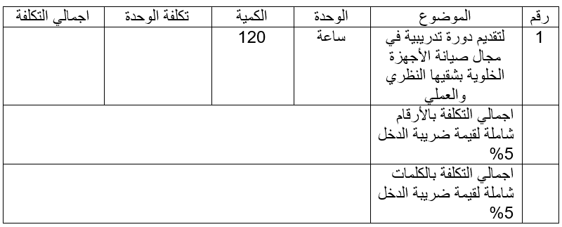 عرض مالي